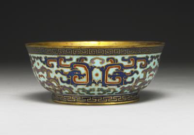 图片[2]-Copper bowl in cloisonne enamels, Qing dynasty (1644-1911)-China Archive